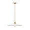Z-Lite Paloma Pendant, 1-Light, 24 In.W x 6.75 In.H, Olde Brass/Gloss Opal 820P24-OBR - alternate 3